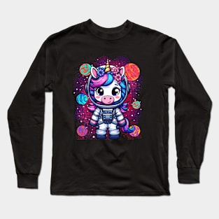 Unicorn Astronaut Long Sleeve T-Shirt